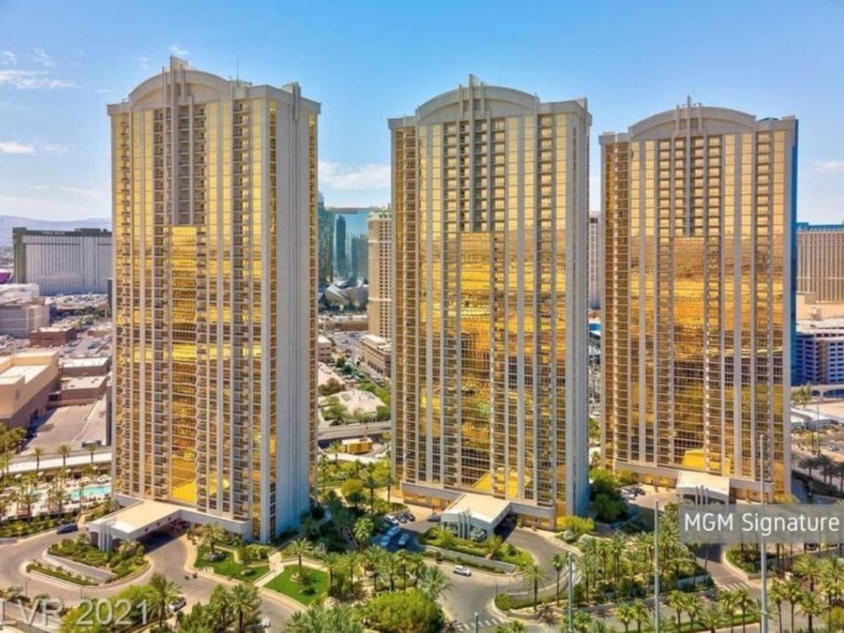 Awesome The Signature Mgm Condo With Strip View. No Resort Fee! 拉斯维加斯 外观 照片